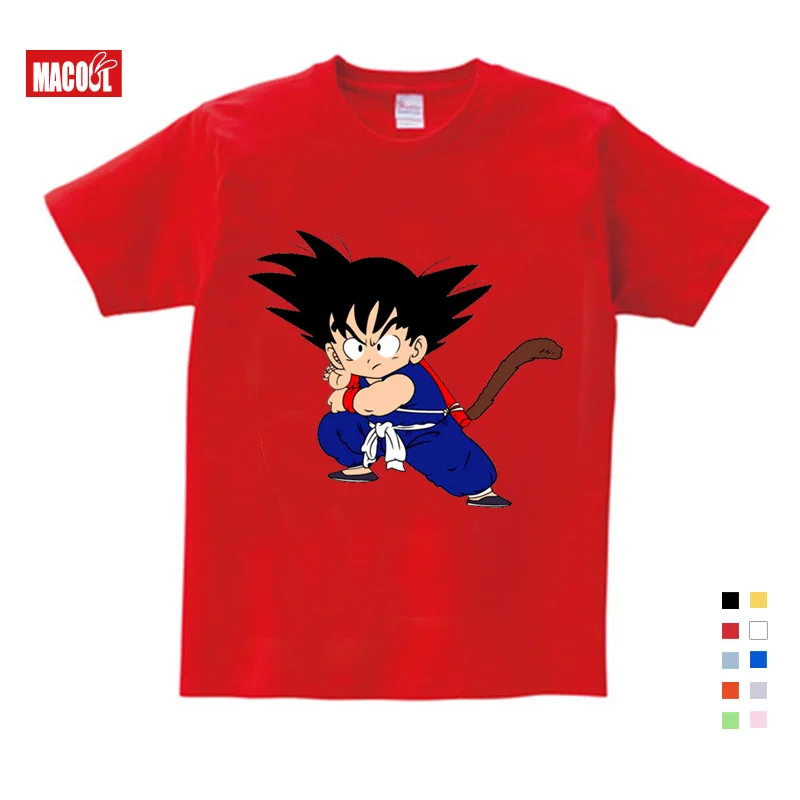 

Newest Dragon Ball T Shirt Summer Cartoon Goku Print Tee Tops For Boy Girls Clothing Children White Funny Kids T Shirt Clothes