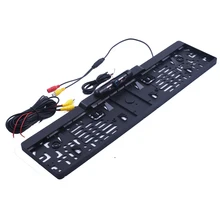Auto Parktronic Auto UE License Plate Frame Videocamera vista posteriore di Visione Notturna di HD Videocamera vista posteriore Reverse Posteriore Della Macchina Fotografica Con 4 IR Luce