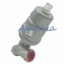 1/" NPT из нержавеющей стали с резьбой 304 двойной действующий воздушный приведенный в движение угловой клапан сиденья