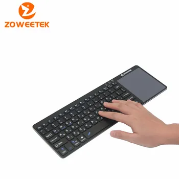 

Zoweetek K12BT-1 Ultra Slim Aluminum Wireless Bluetooth Hebrew Keyboard With Teclado Toupad For IOS Android Windows PC