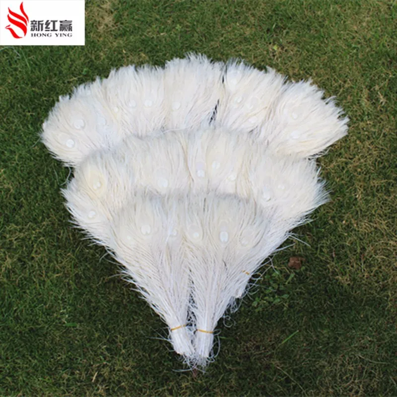 10 шт./натуральный белый павлиньи перья в глаза 25-30 см от 10 до 12 дюймов перо павлина Свадебные украшения