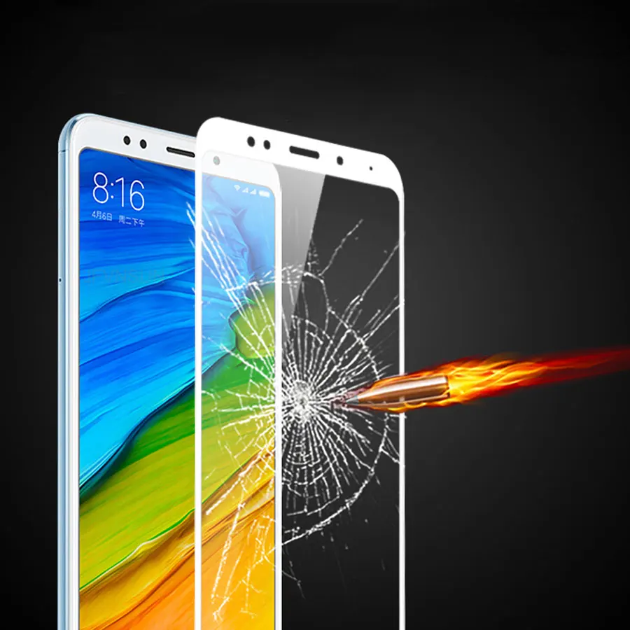 3D закаленное стекло для Xiaomi Redmi 5 полное покрытие 9H защитная пленка