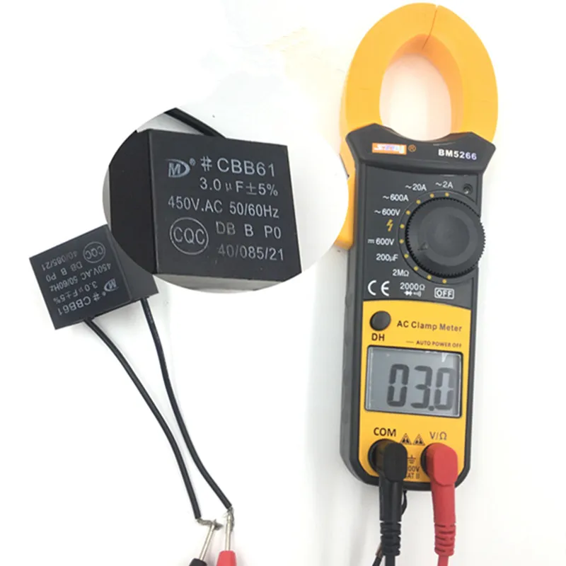 BM5266 цифровой измеритель емкости Измеритель мультиметра Амперметр FireWire дискриминации