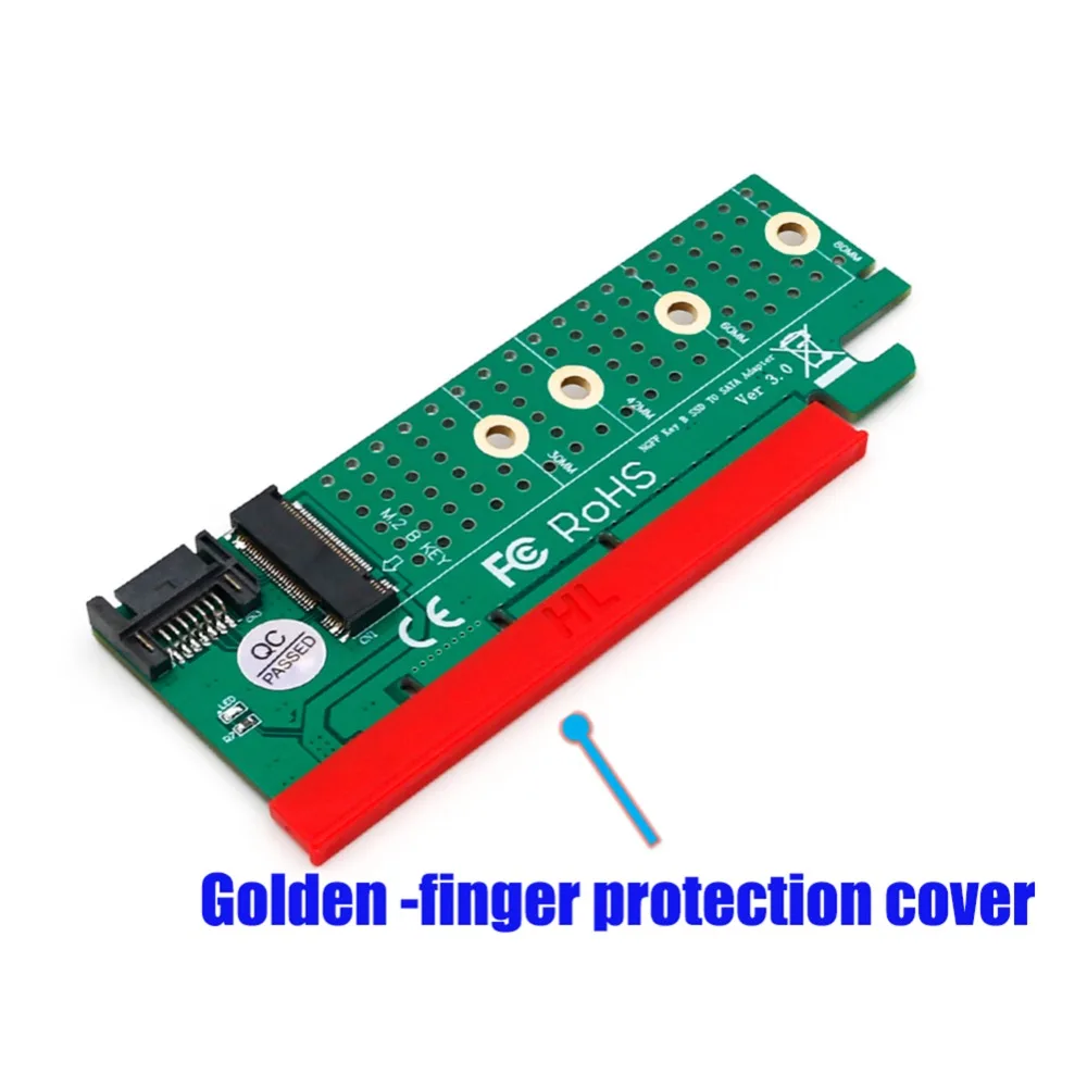 VAKIND NGFF M.2 B Ключ SATA-Bus SSD в SATA3 адаптер PCI Express слот SATA Комплект Внешний mSATA 2," SATA адаптер Enclosur