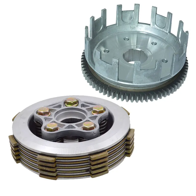 

Motorcycle 5 Column Enhanced Clutch 5pcs Friction Disc Center Outer Clutch Assy for CG125 CG150 Dirt Bike Go Cart ATV Buggy