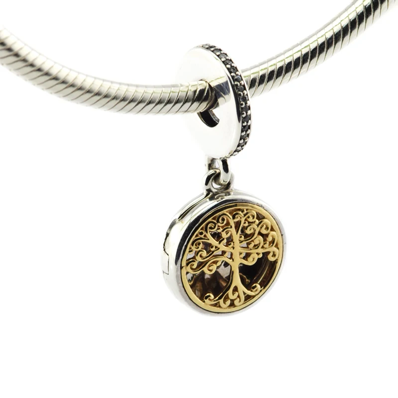 

Fit Brand Bracelets DIY Beads for Jewelry Making Sterling-Silver-Jewelry Family Roots 14K Gold Charms Silver 925 Berloque Kralen