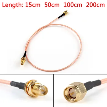 

Areyourshop RG316 Cable SMA Male Plug To RP.SMA Female Plug Bulkhead Pigtail 15cm 50cm 200cm Hot Selling Cable Wires