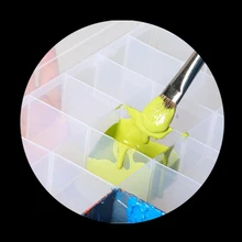 1 шт. квадратная прозрачная Акварельная палитра краски коробка пигмент цвет коробка 24 хорошо краски инструменты