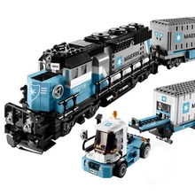 Lepin 21006 Genuine Technic Ultimate Series The Maersk Train Set Building Blocks Bricks Toys Kid Christmas Gift 10219 Legoings