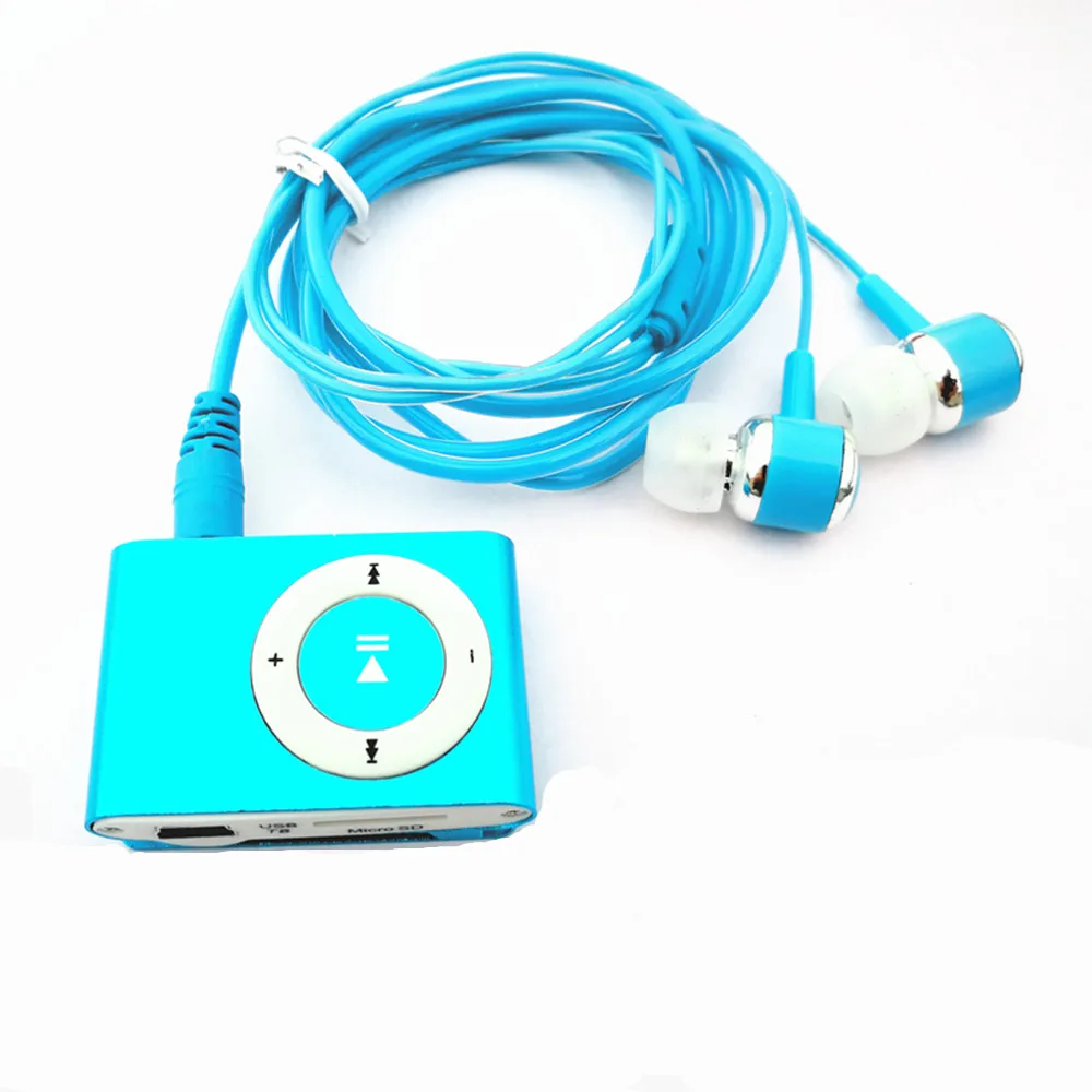 YiJee Mini Mp3 Player MP3 Music Metal Clip + Stereo Earphone+ Usb Charging Cable Hot Sale | Электроника