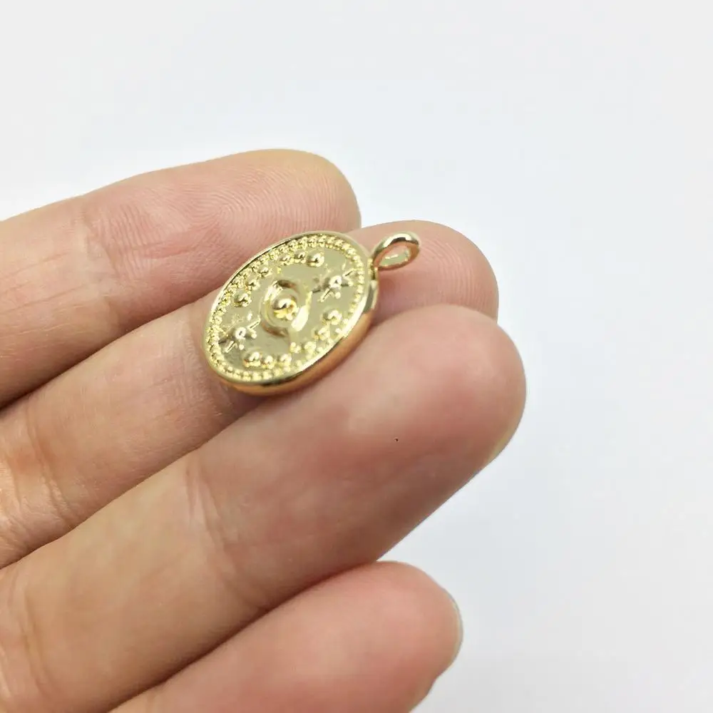 Eruifa 20 шт. 12 мм красивая монета с глазами монета цинковый сплав ожерелье, серьги браслет ювелирные изделия DIY ручной работы 2 цвета
