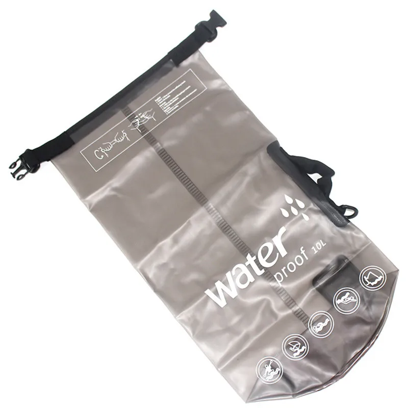 10L 20L translúcido bolsa impermeable natación bolsa seca para Canoa Kayak Rafting deportes al aire libre Camping Trekking río pesca 10L 20L translúcido bolsa impermeable natación bolsa seca para Canoa Kayak Rafting deportes al aire libre Camping Trekking río pesca