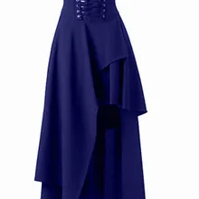 Hitmebox Женская высокая талия Лондон Ретро Викторианской стимпанк Готический Винтаж Длинные Макси Юбки Костюмы на Хэллоуин вечерние ЮБК