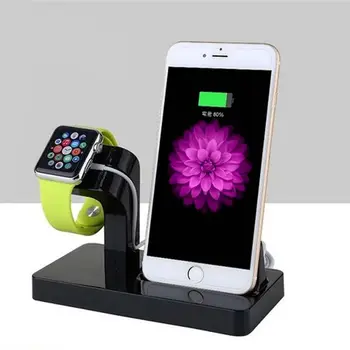 

2 in 1 Multifunction Charging Dock Stand Bracket Accessories Fit Cell Phone Holder For iPhone 8 X Plus 11 promax Iwatch 38-44 mm