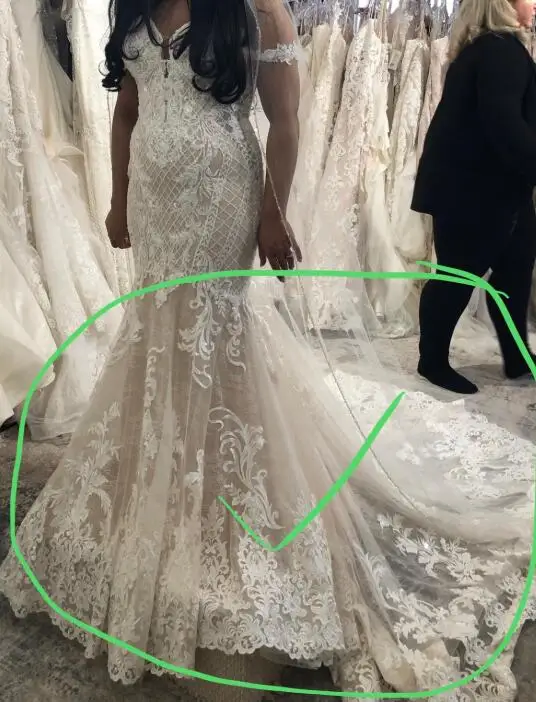 

custom made wedding dress for customer make payment