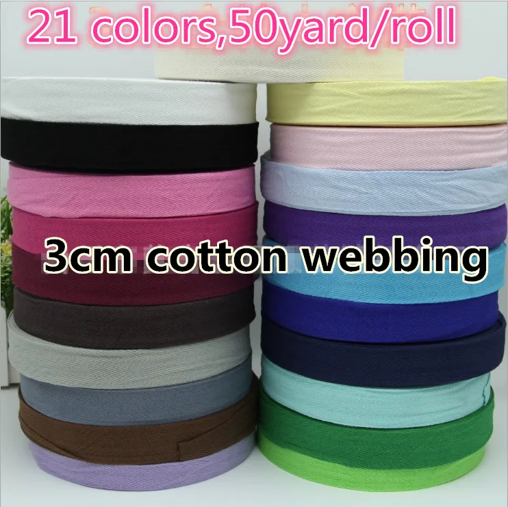 Диагональная лента для шитья в елочку 21 цвет 30 цветов|cotton webbing|bias bindingcotton webbing 30mm |