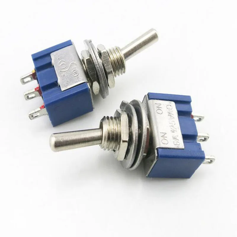Interruptor de Chave Única de Três Lote Botão Interruptor 103 Pernas 6a 125 v 3a 250 100 Pçs - Mts-103 1 High Quality Renovação da Casa