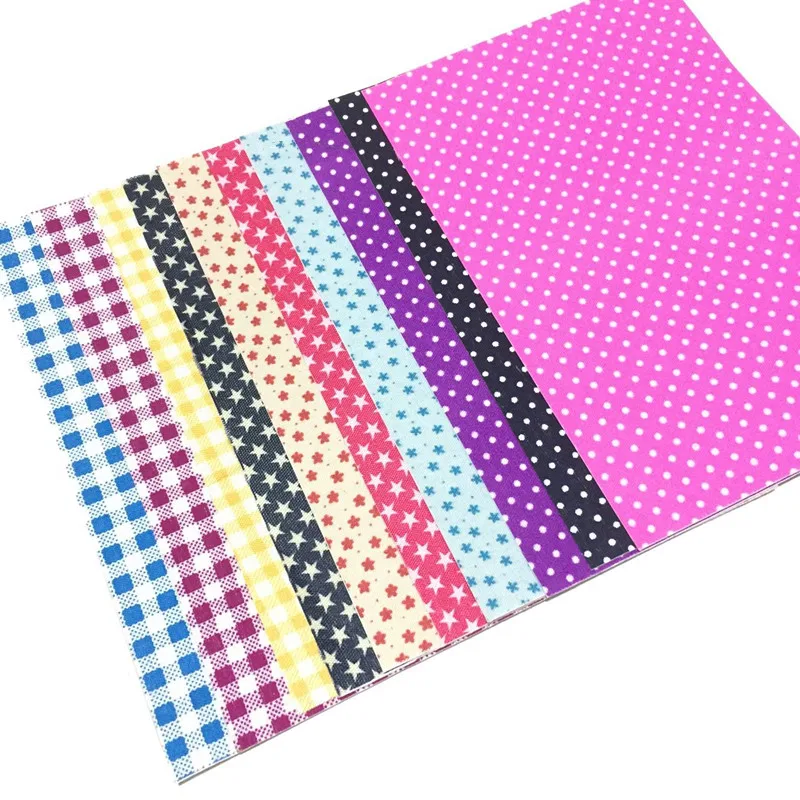 10pcs* Self adhesive Fabric Scrapbooking Sewing Art Sticker Paper