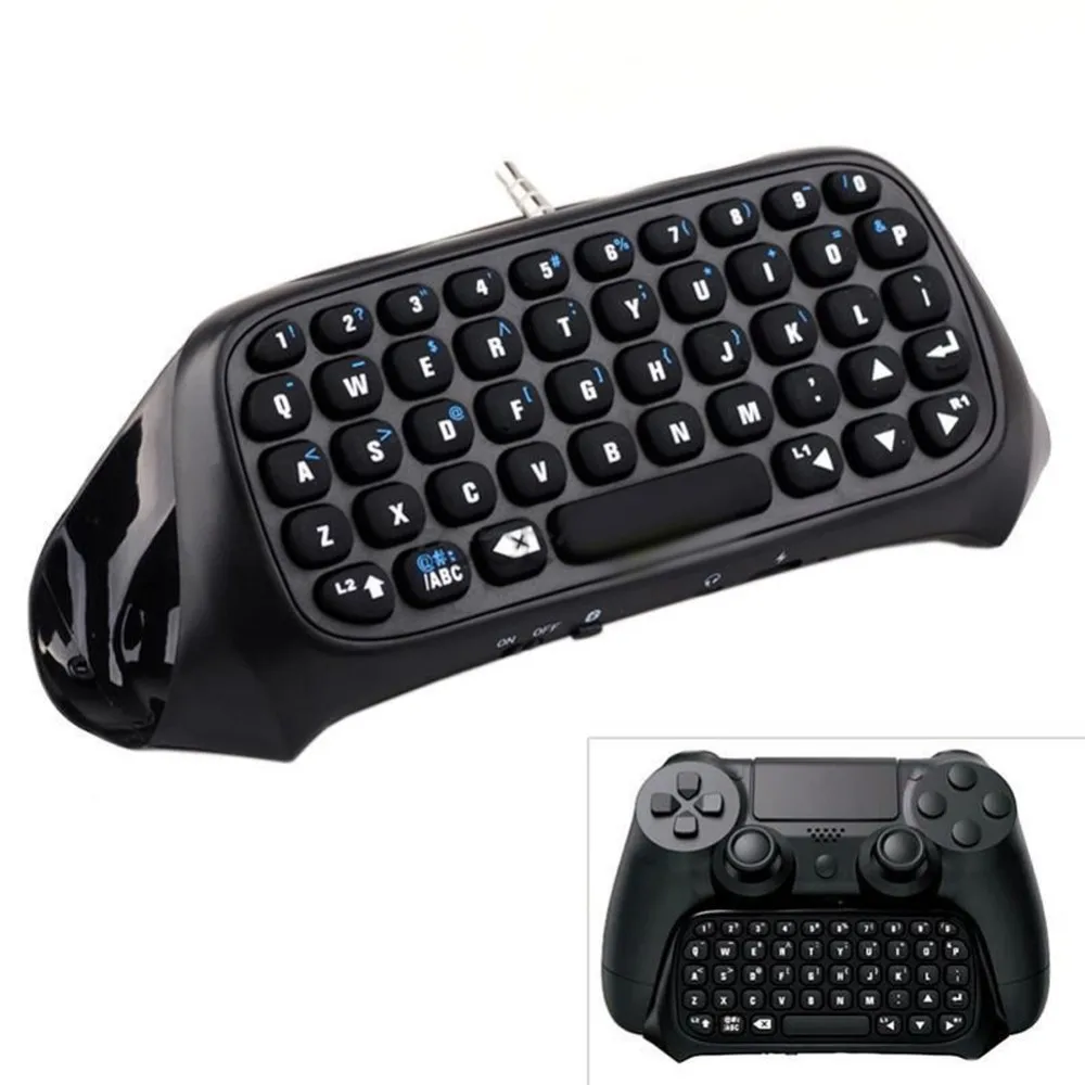 Bluetooth PS4 игровой контроллер + беспроводная клавиатура Портативный складной Ultra Slim карман Алюминий сплава, клавиатура клавиатуры