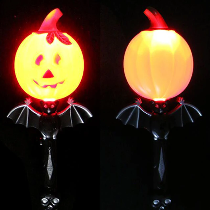 LED Light Ghost pumpkin Stick Glow Sticks Party Lights Glowstick Decoraction led toys Glow in The Dark Glow Party Supplies (7)