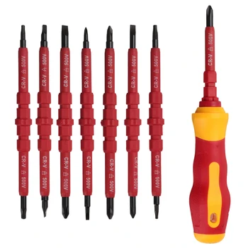 

Wholesales 7 PCS Multi-purpose Electrican's Insulated Electrical Hand Screwdriver Tools Set