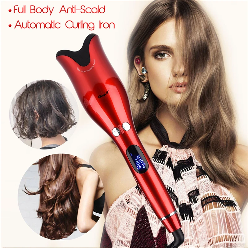 

Automatic Curling Iron Instant Spin Hair Curler Ceramic Curling Iron Machine with LED Display for Wet and Dry Styling Tools 39