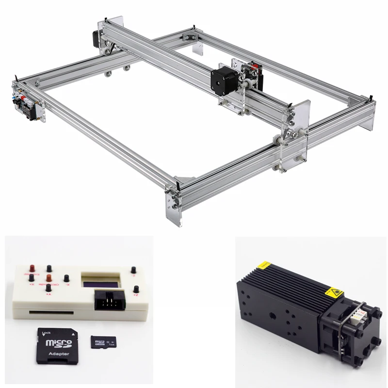 65*50 см мини лазерная машинка для гравировки по дереву лазерный резчик для гравирования 1 Вт 2,5 5,5 W 7 W 10 W 15 W для дерева, металла гравировальный станок