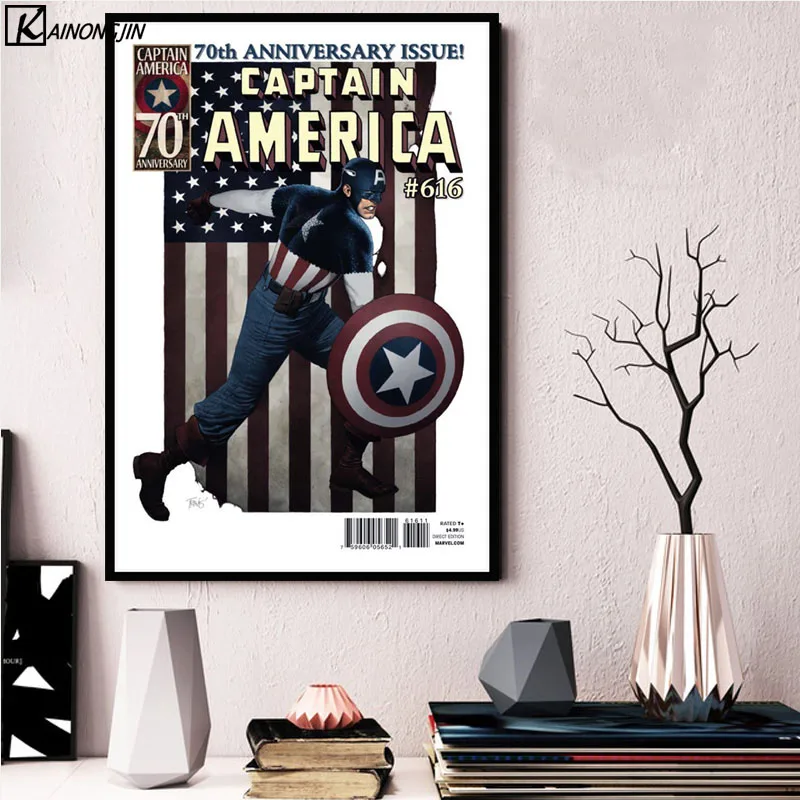 Стэн книга плакат Винтаж Marvel DC Leess комиксы постеры с супергероями и принтами Холст Живопись стены Искусство для гостиной домашний декор - Цвет: 008