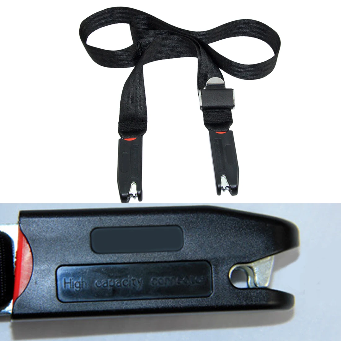 Geevorks Universal Isofix Adapter Bracket Steel Latch For ISOFIX Belt Connector Car Seat Anchor