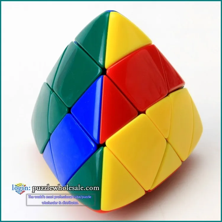Shengshou Master Pyramorphix волшебный кубик рисовый кубик в форме клецки цветные наклейки кубики magicos Пазлы