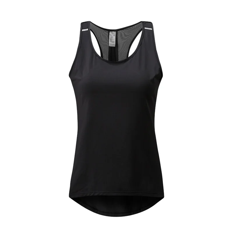 Women Fitness Yoga Top Sexy Mesh Sleeveless Sport T-Shirt Sports Gym Shirts Workout Running Tank Tops Quick Dry Fitness Clothes