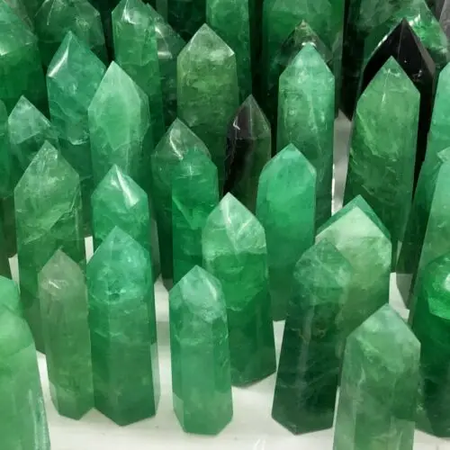 1000 г Натуральная Зеленая флюоритовая, Хрустальная Obelisk кварц точка с лечебным действием, образцы коллекции