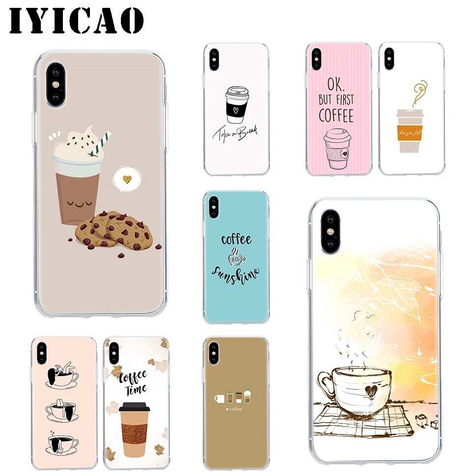 IYICAO первый кофе жесткий чехол оболочка для iPhone 4 4S 5 5S Se 6 7plus 8 8Plus X XS MAX XR 6s Plus 11 pro max |