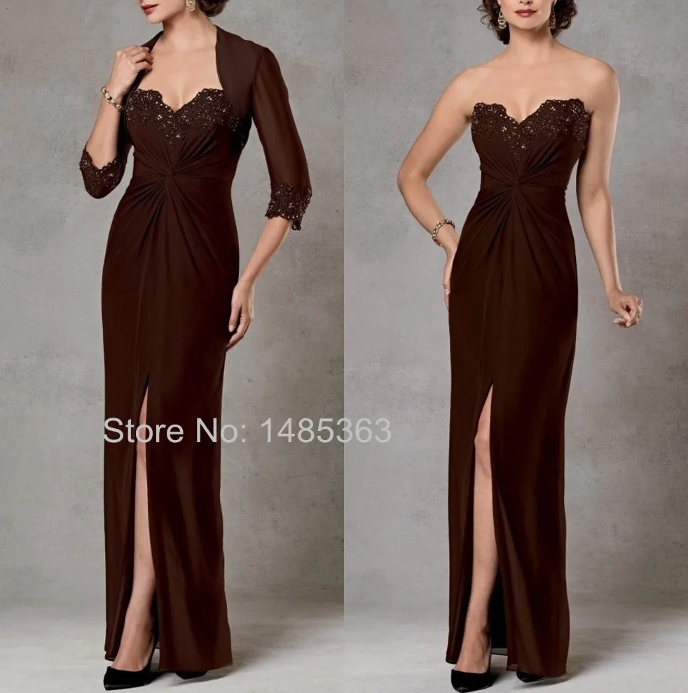 Dark Brown Evening Dress