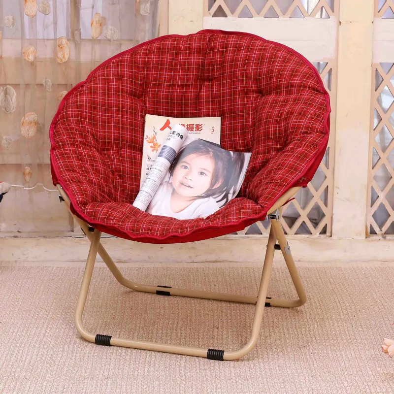 Ленивый стул портативный Складные одиночные стулья удобные мягкие лежащие шезлонги складной моющийся Sillas