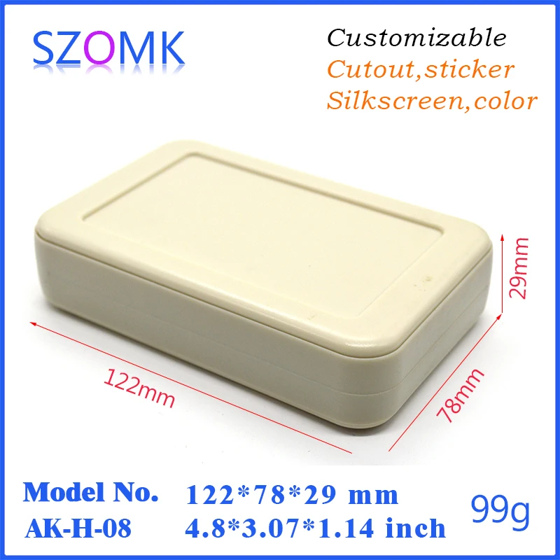 

plastic project box abs enclosures for electronics (1 pcs) 122*78*29mm abs plastic enclosure junction box electronics case