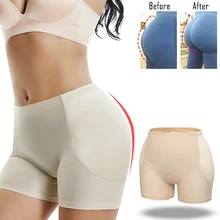 Невидимый мягкие трусики прикладом подъемник женщина Корректирующее белье Booty Enhancer Body Shaper штаны с подкладками пуш-ап для бедер коврик для моделирования формочек