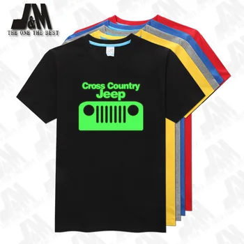 

Cross Country Jeeps Classic Fashion Tees Men T Shirt Top Brand Men's Shirts Glow T-shirt 5 Colors S-6XL