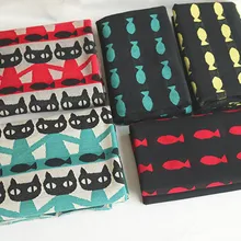 50*198 см, трикотажное Хлопковое трикотажное платье с рисунком кота, рыбы и Махровой Ткани в стиле «сделай сам» для мальчиков, вышитая Футболка, свитер, пальто