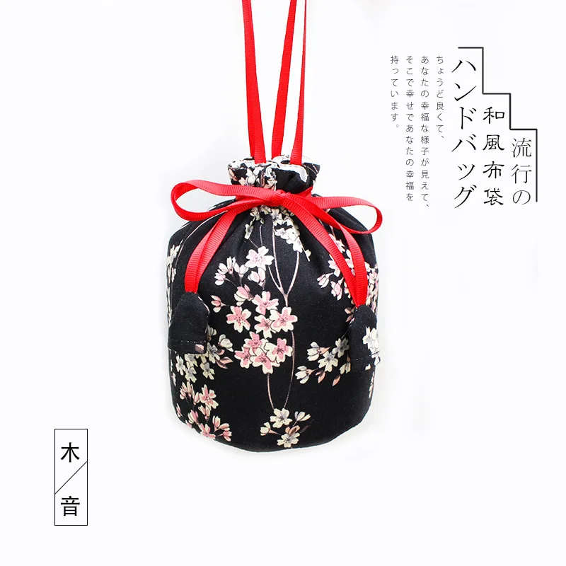Японский стиль Классическая Ручная сумка женская Дворцовая стильная сумка женская портативная винтажная сумка на шнурке кимоно
