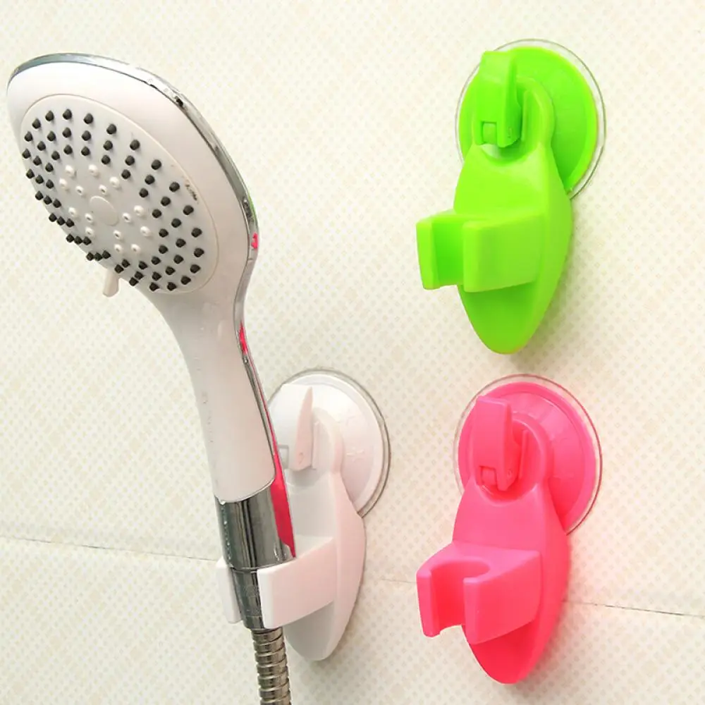 Essential Bathroom Tools Adjustable Plastic Suction Cup Shower Head