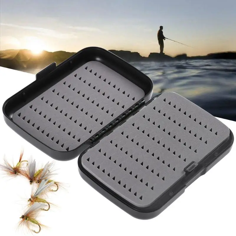 Waterproof 4 Layer Foam Fly Fishing Bait Lure Box ABS Storage Case