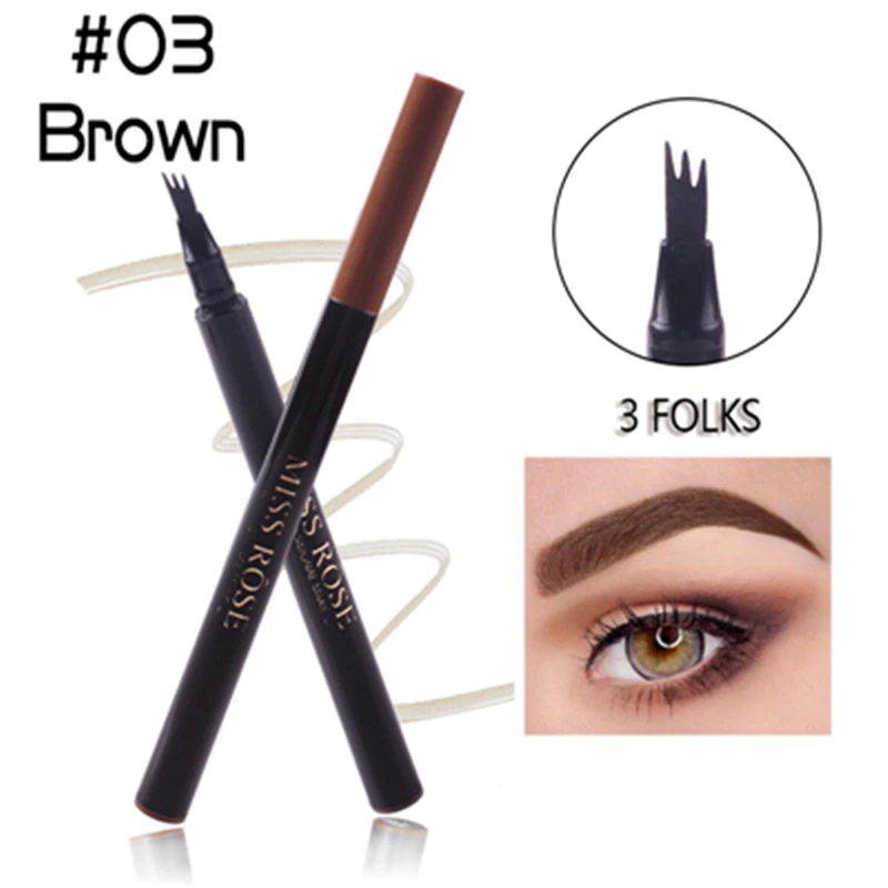 

Microblading3 color eyebrow pencil waterproof fork sharp eyebrow tattoo pencil lasting professional fine eyebrow pencil