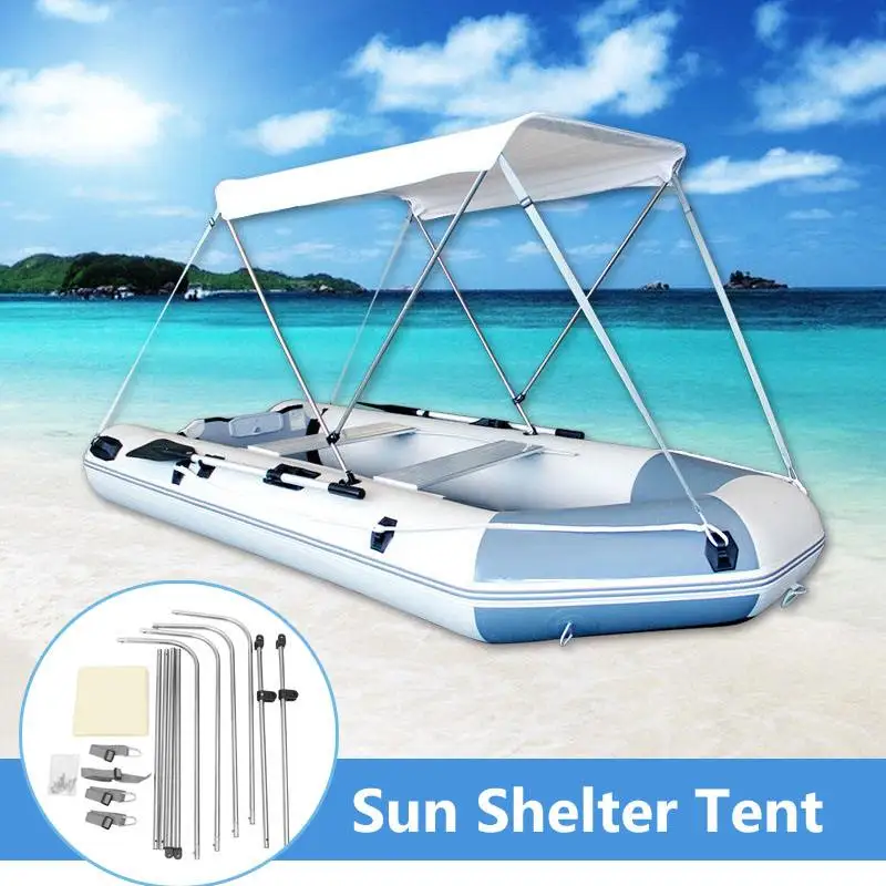 

SGODDE Inflatable Boat Kayak Accessories Fishing Sun Shade Rain Canopy Kayak Kit Sailboat Awning Top Cover 2 Person Boat Shelter