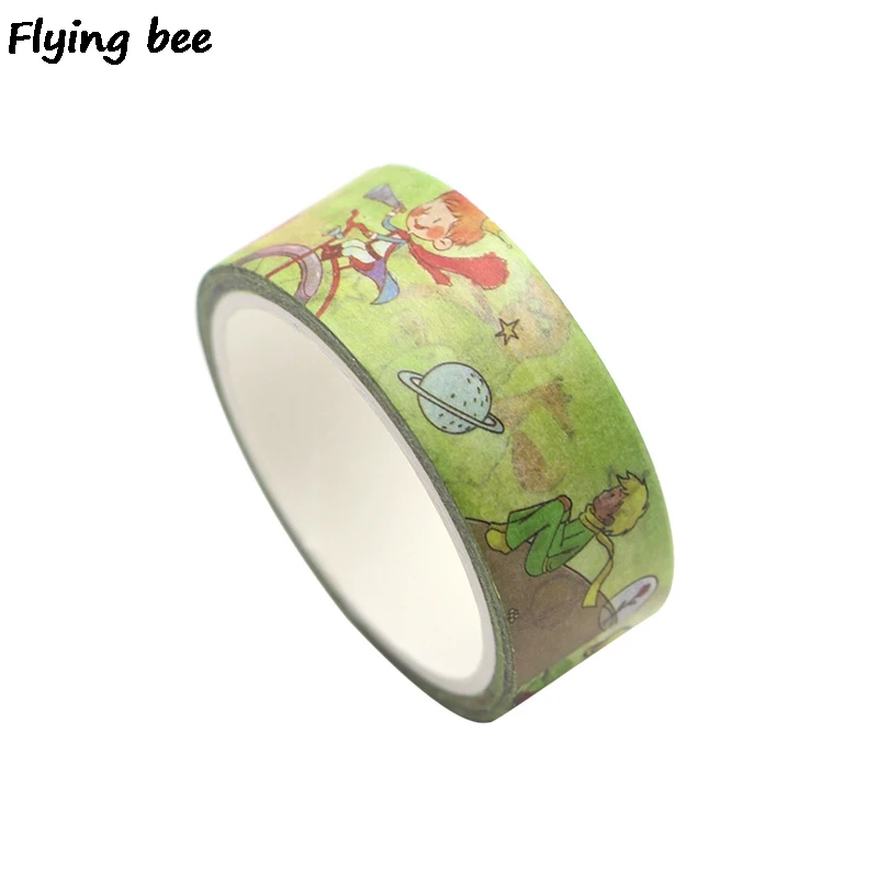 Flyingbee 15mmX5m Prince васи лента бумага DIY декоративная клейкая канцелярские