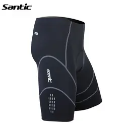 Santic Coolmax 4D мягкий Вело-шорты противоударный MTB дорожный велосипед Шорты для женщин Светоотражающие Велосипедный Спорт Короткие штаны