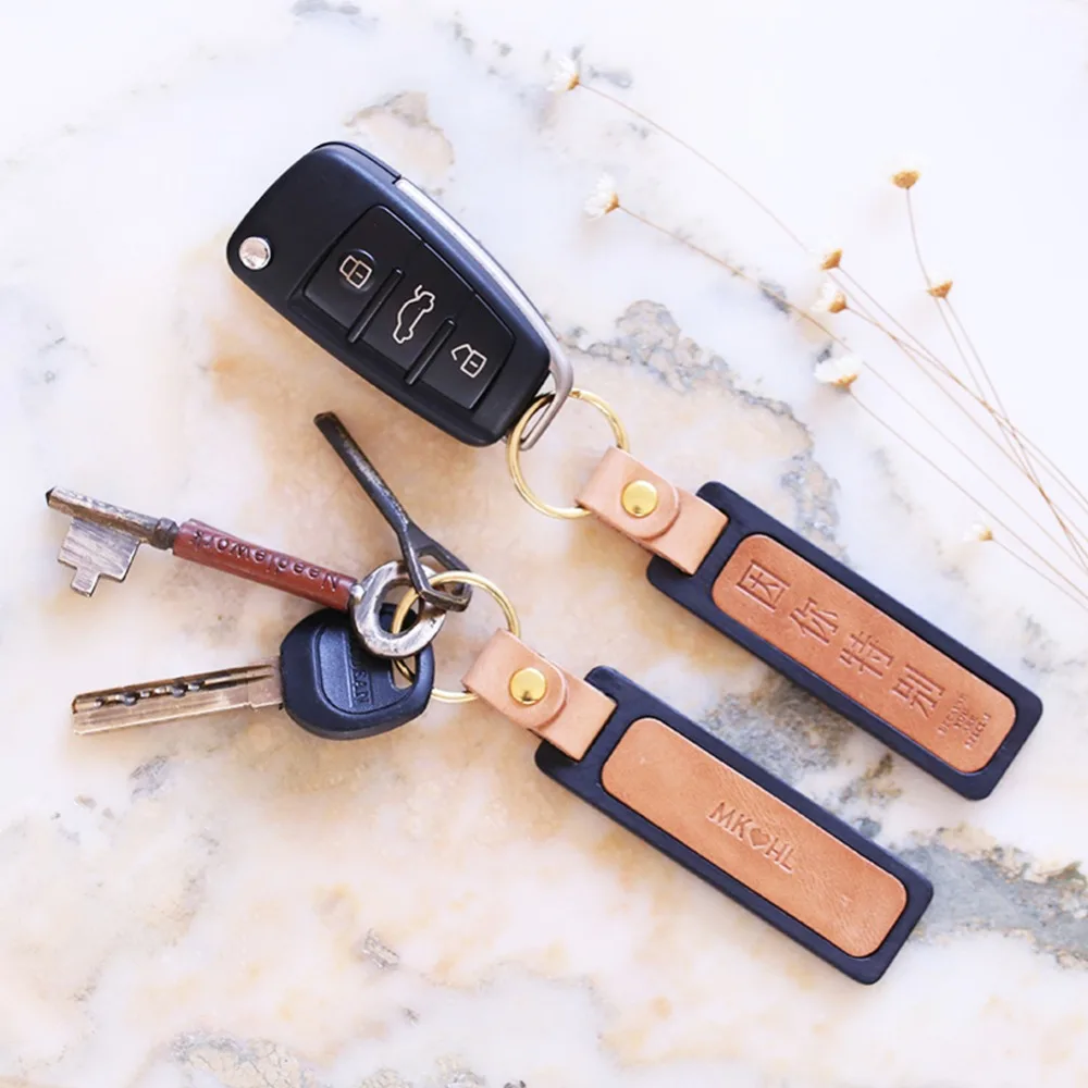 

Genuine Leather wood Personalized Gift handmade vintage car key holder bag wallets free engraving Keychain Pouch Purse bag 029