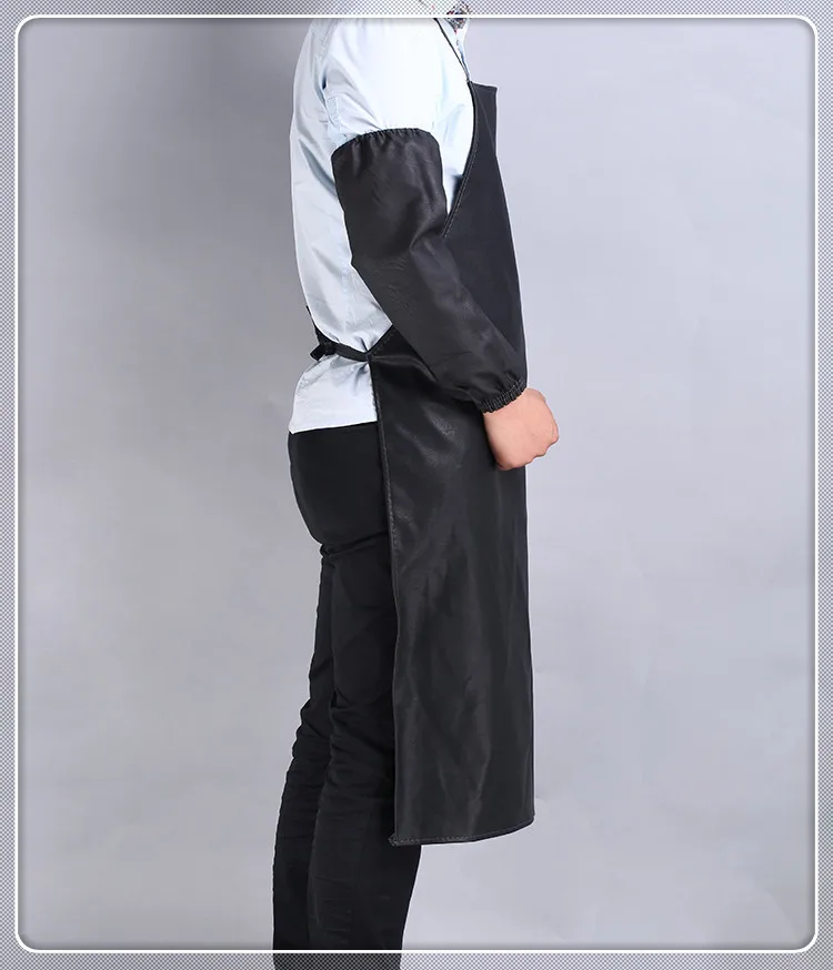 Hot Mens Womens Cafe Commercial Restaurant Chef Kitchen Aprons Convenient,Waterproof and oil-proof PU apron.