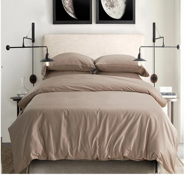 luxury 100 egyptian cotton bedding sets beige khaki sheets king beige sheets