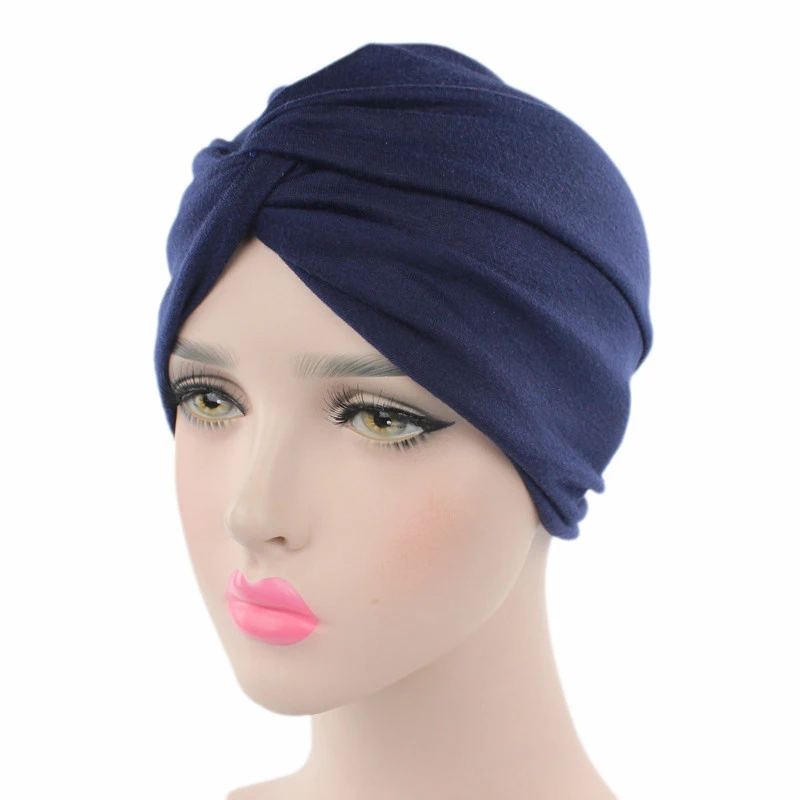 High quality Women Cancer Chemo Hat Beanie Scarf Turban Head Wrap Cap Soft comfortable Cotton Knitted hat lowest Price@casquette - Цвет: ZL